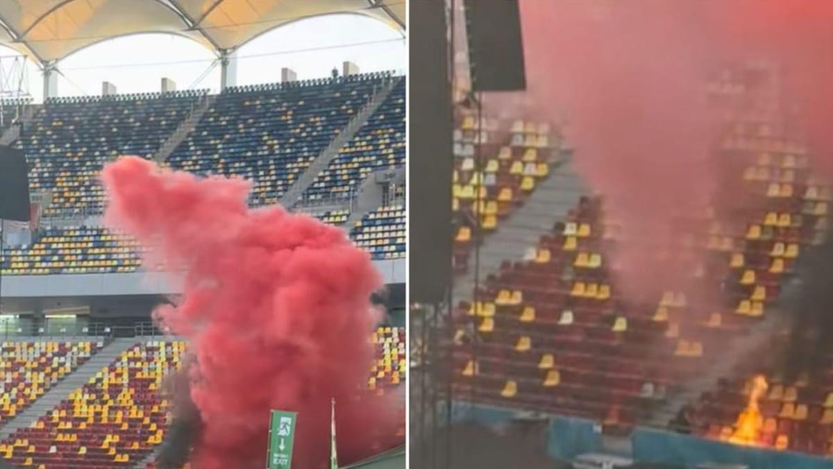 Moment de panică la show-ul lui Max Korzh: un efect pirotehnic a provocat un incendiu pe Arena Națională de la București