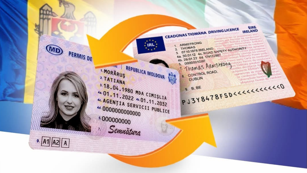 Moldovenii își vor putea preschimba permisul auto în Irlanda fără examene