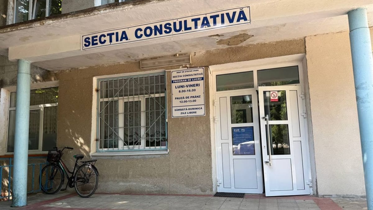 Incident la Spitalul Raional Ștefan Vodă. Un pacient, la un pas de cădere de la înălțime