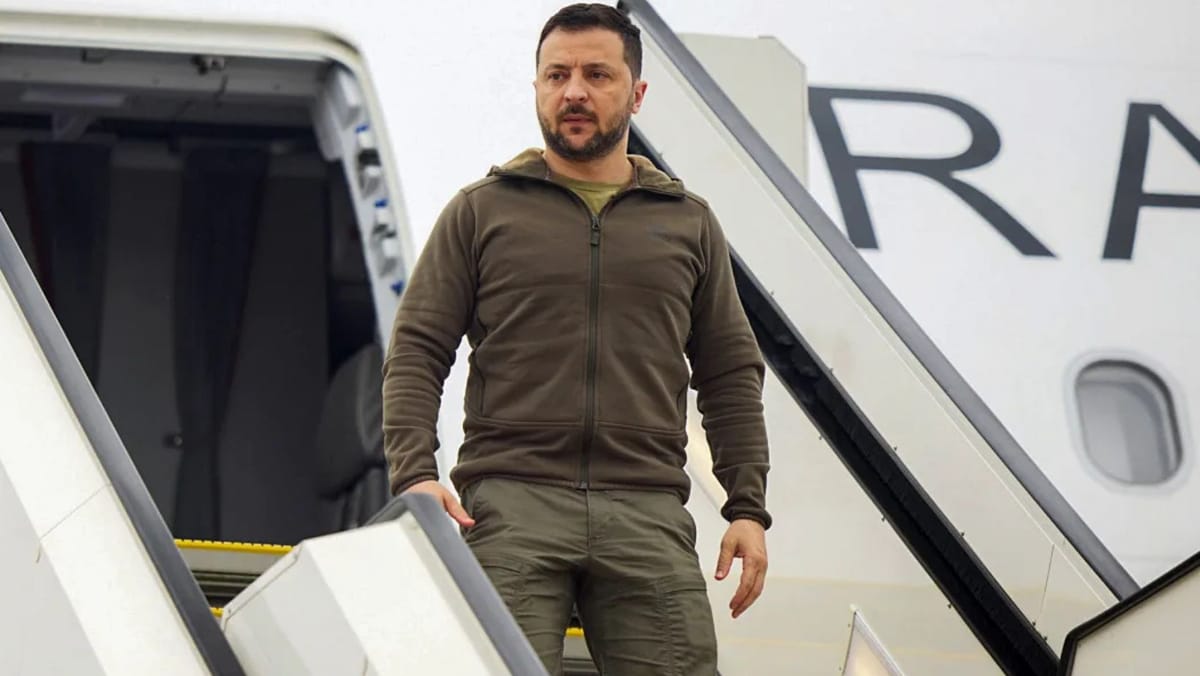 Zelenski a făcut o escală pe aeroportul din Chișinău și a mulțumit Republicii Moldova pentru ospitalitate