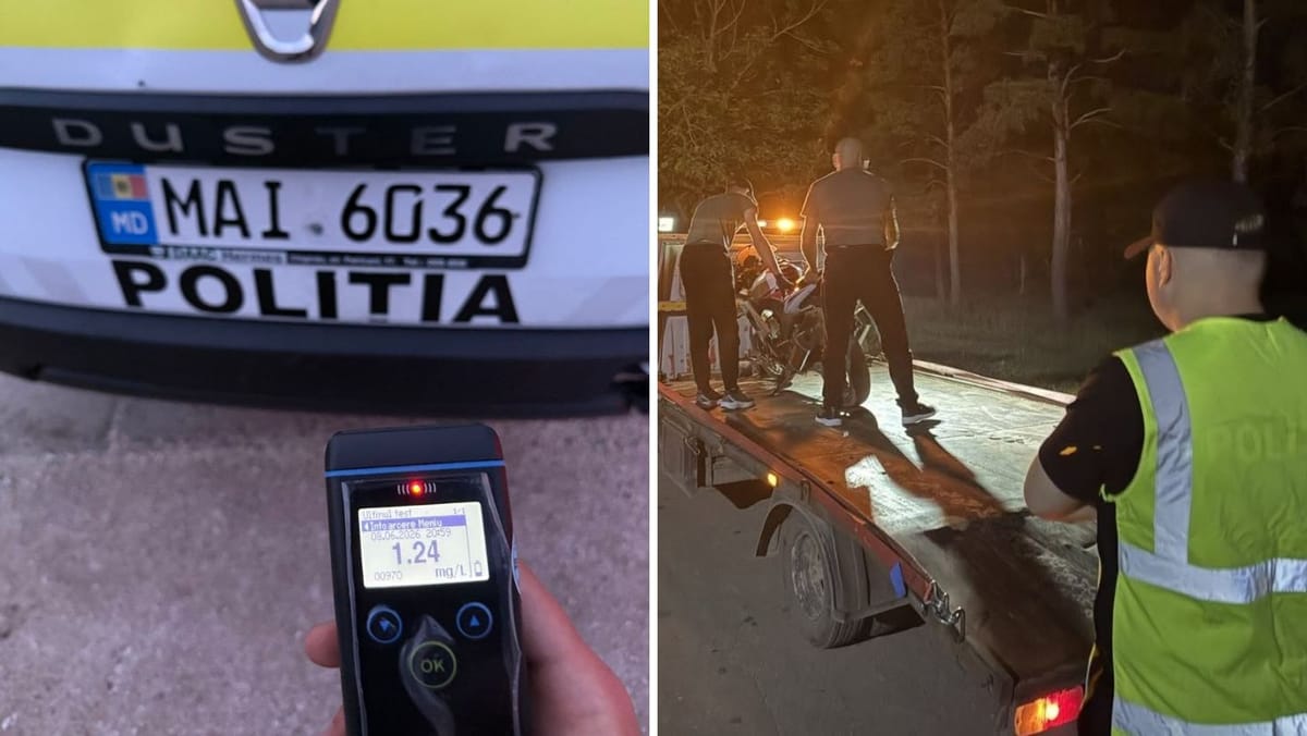Poliția anunță controale în toată țara. Trei persoane din Ungheni, prinse fără permis după ce au consumat alcool