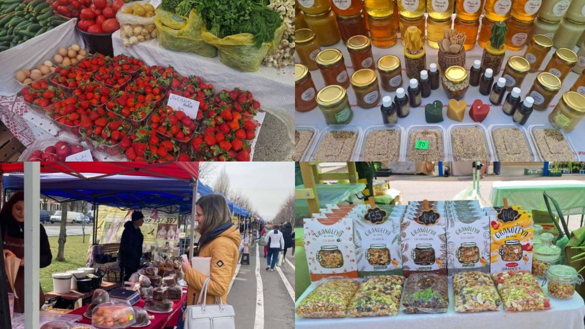 Chișinăuienii sunt invitați la târguri de weekend. Pot găsi produse locale și bunătăți de sezon în mai multe sectoare