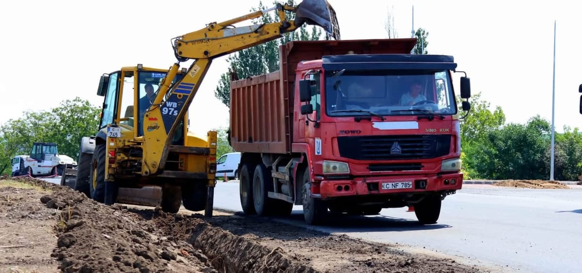 O intersecție aglomerată de lângă Chișinău intră în etapa finală de modernizare: lucrările sunt realizate în proporție de 75%