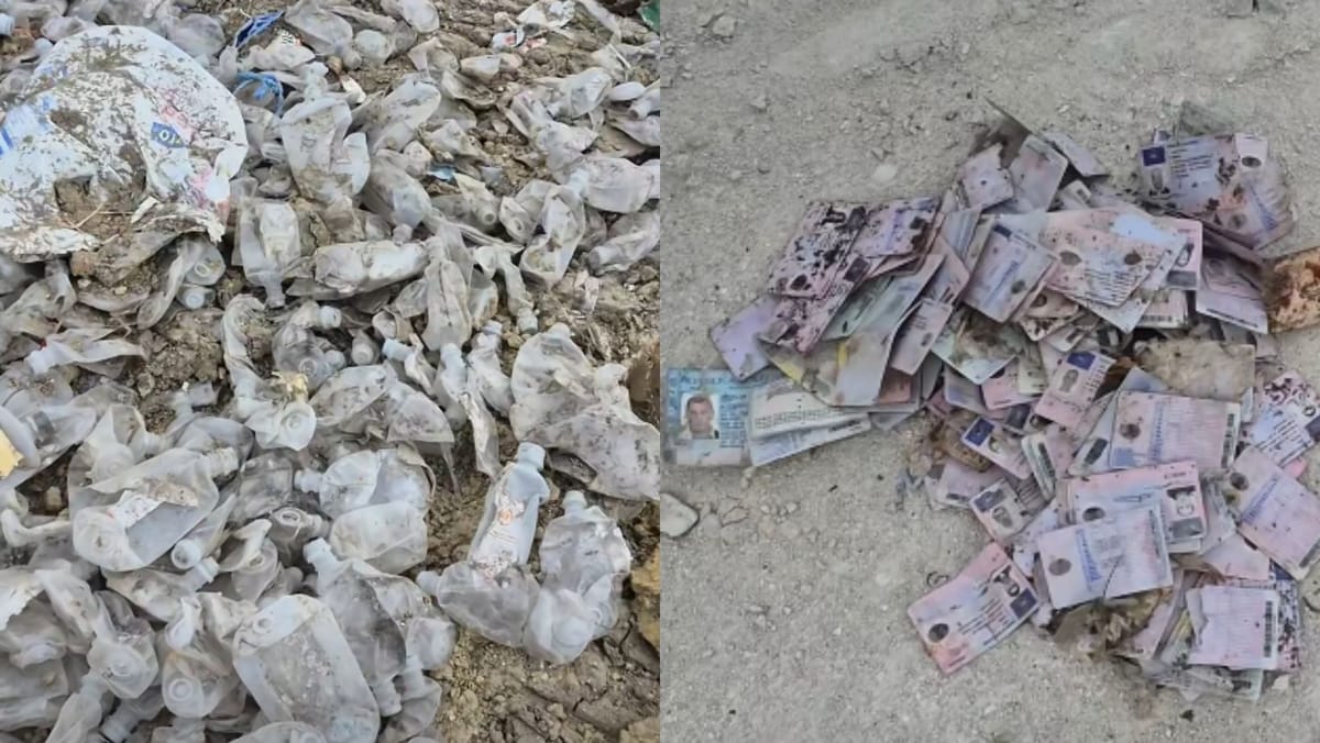 Mormane de plastic, depistate la o gunoiște din raionul Criuleni. Printre deșeuri - perfuzii și acte de identitate