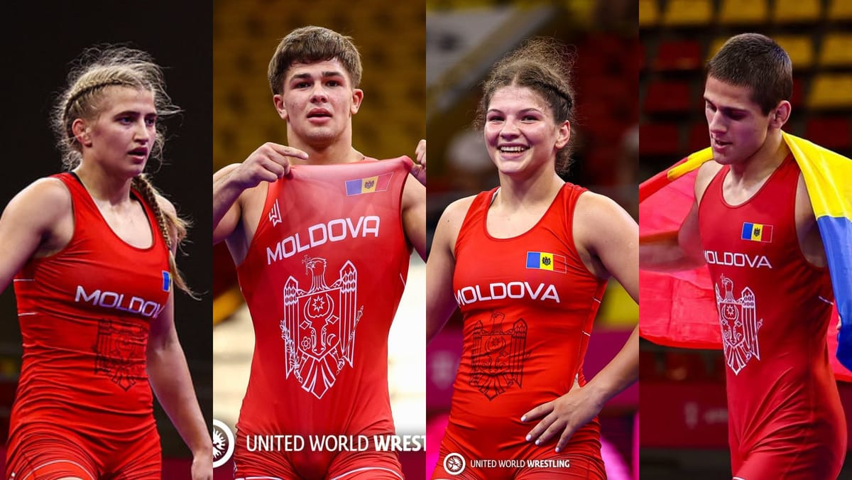 Aur și bronz: R. Moldova a obținut patru medalii la Campionatul European de lupte U-20