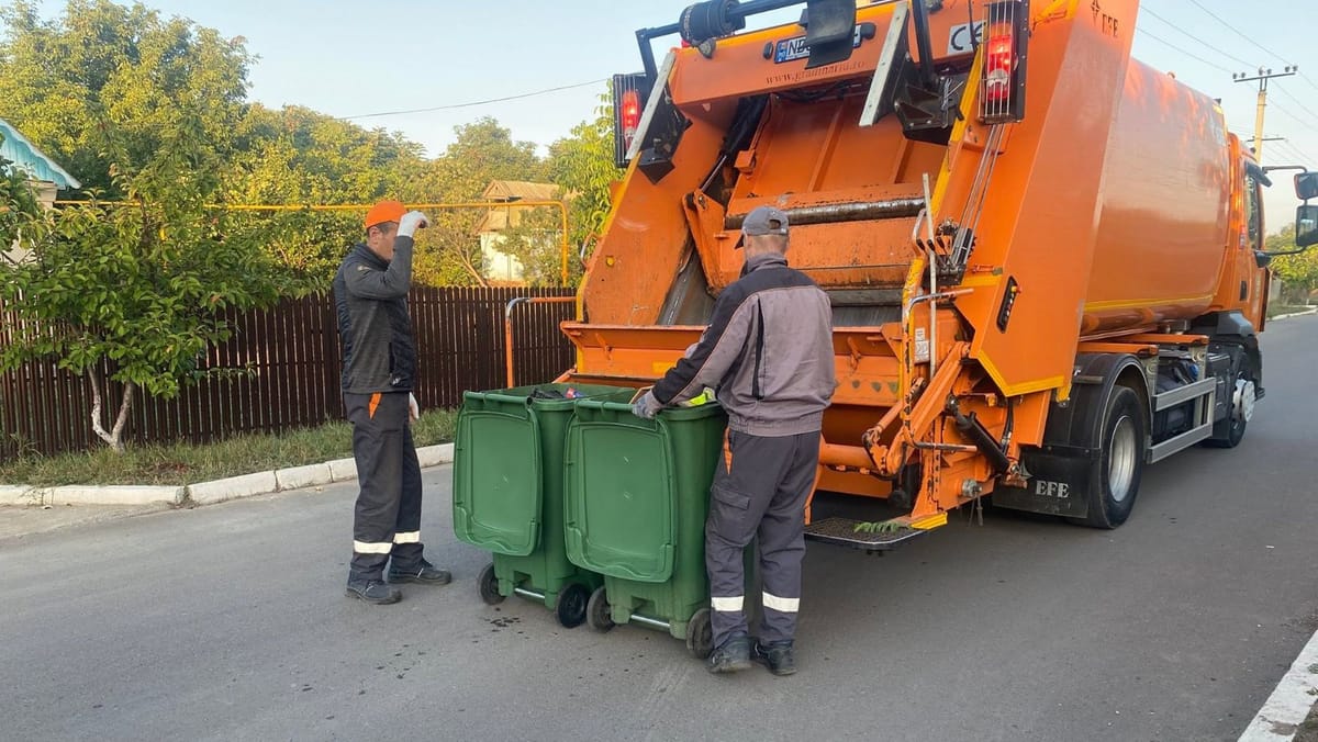 Autosalubritate ajunge și la Trușeni. Deșeurile vor fi colectate zilnic în perioada de probă
