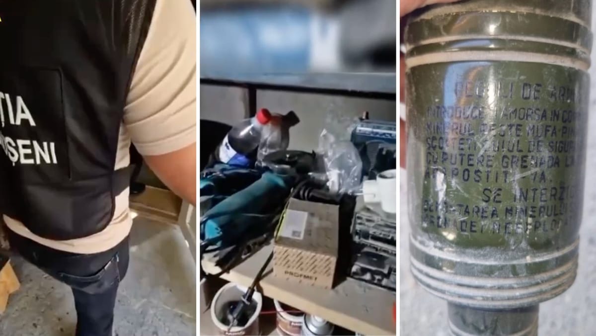 VIDEO/ Grenadă antitanc, găsită într-o gospodărie din Căușeni. Ar fi fost păstrată din perioada războiului