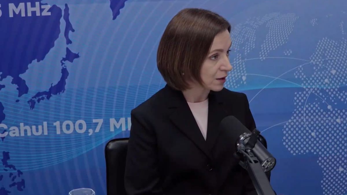 Maia Sandu: Rusia își dorește să controleze puterea de la Chișinău