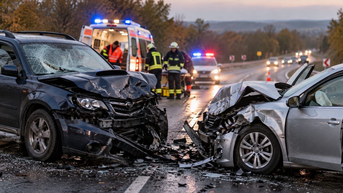 Impact frontal devastator lângă Calfa: Trei oameni, grav răniți. Printre victime sunt doi polițiști