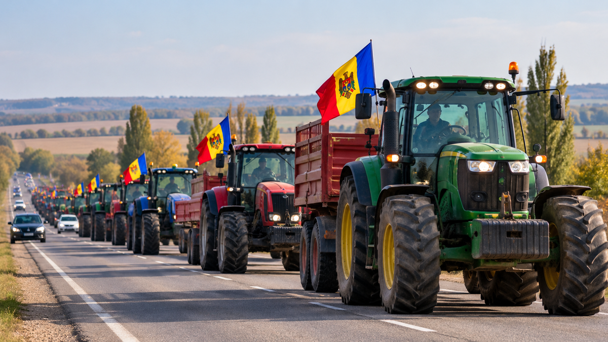 Fermierii ies cu tractoarele la protest la Fălești. Trei revendicări înaintate autorităților