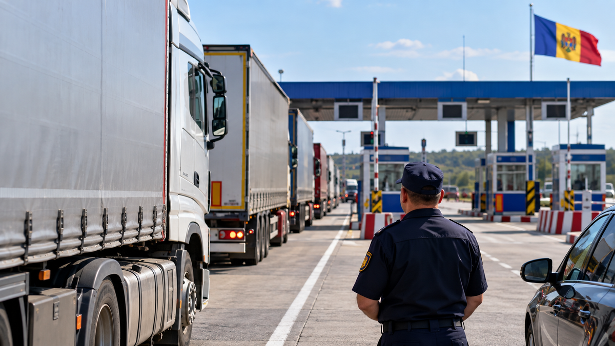 Problemele tehnice de la vama Giurgiulești-Galați au fost remediate. Traficul de mărfuri a revenit la normal