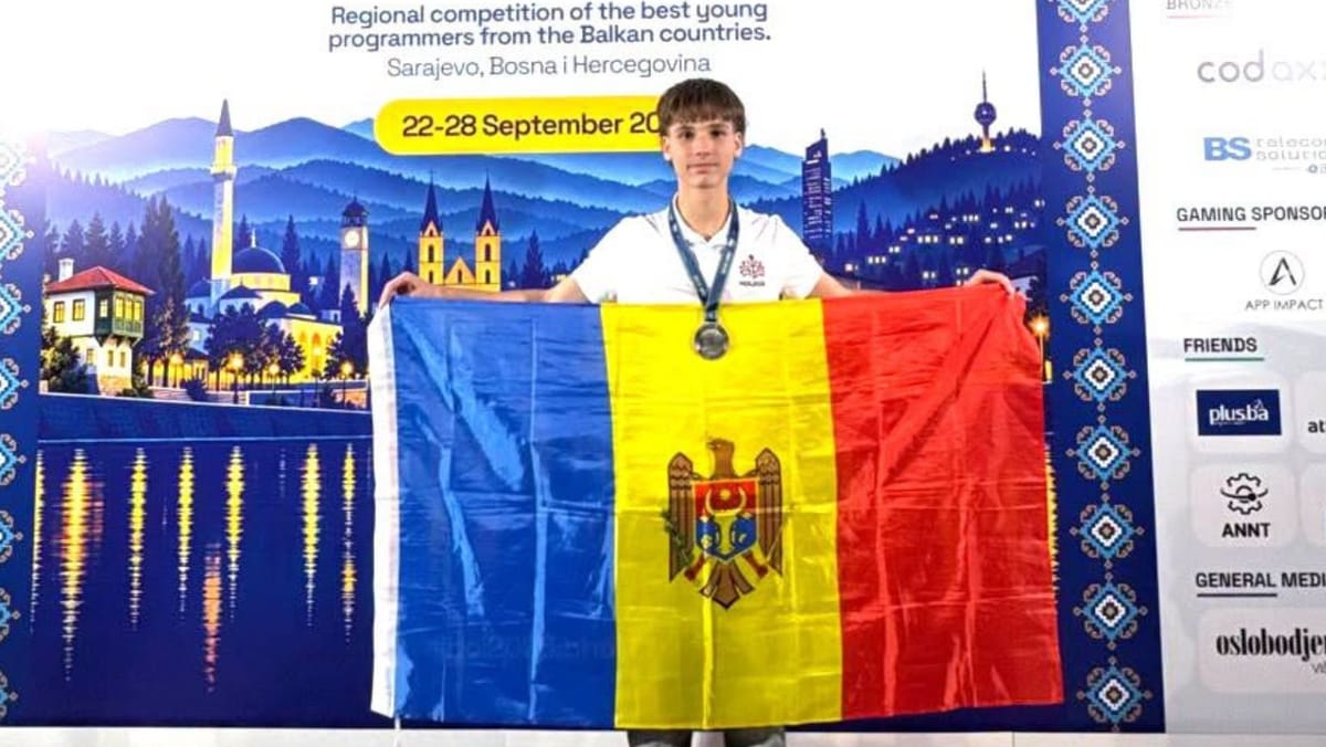 Un elev din Chișinău a obținut medalia de argint la Olimpiada Balcanică de Informatică pentru Juniori