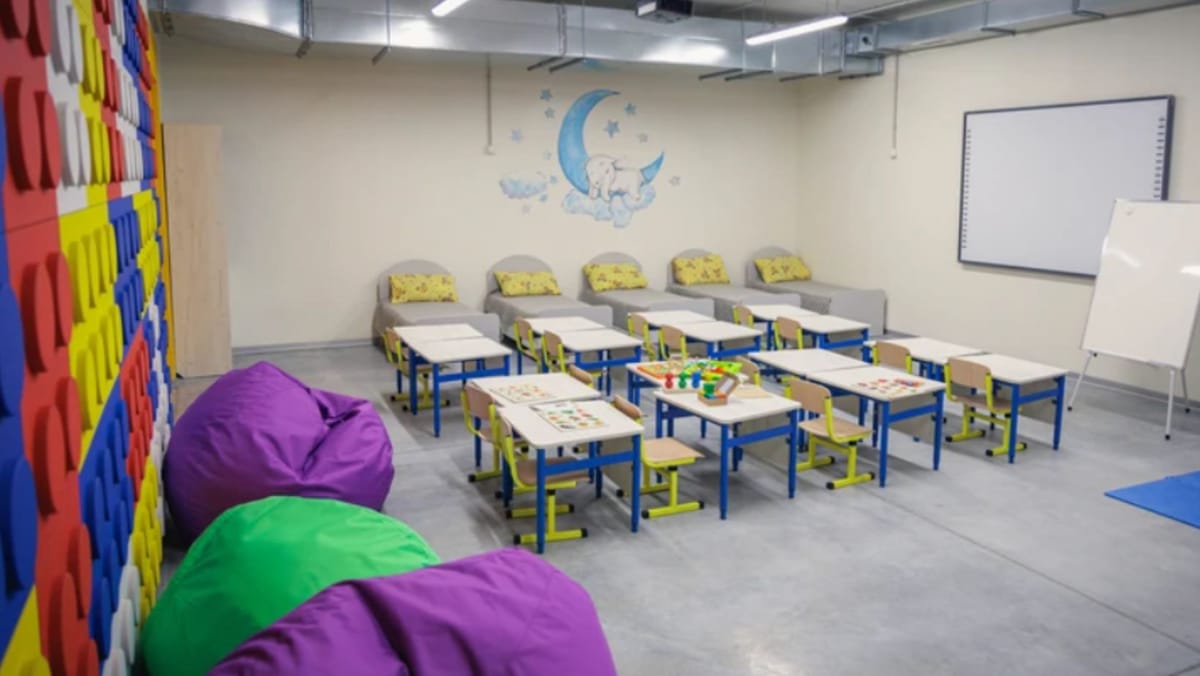 În Ucraina a fost deschisă prima grădiniță subterană. Are opt săli de studiu