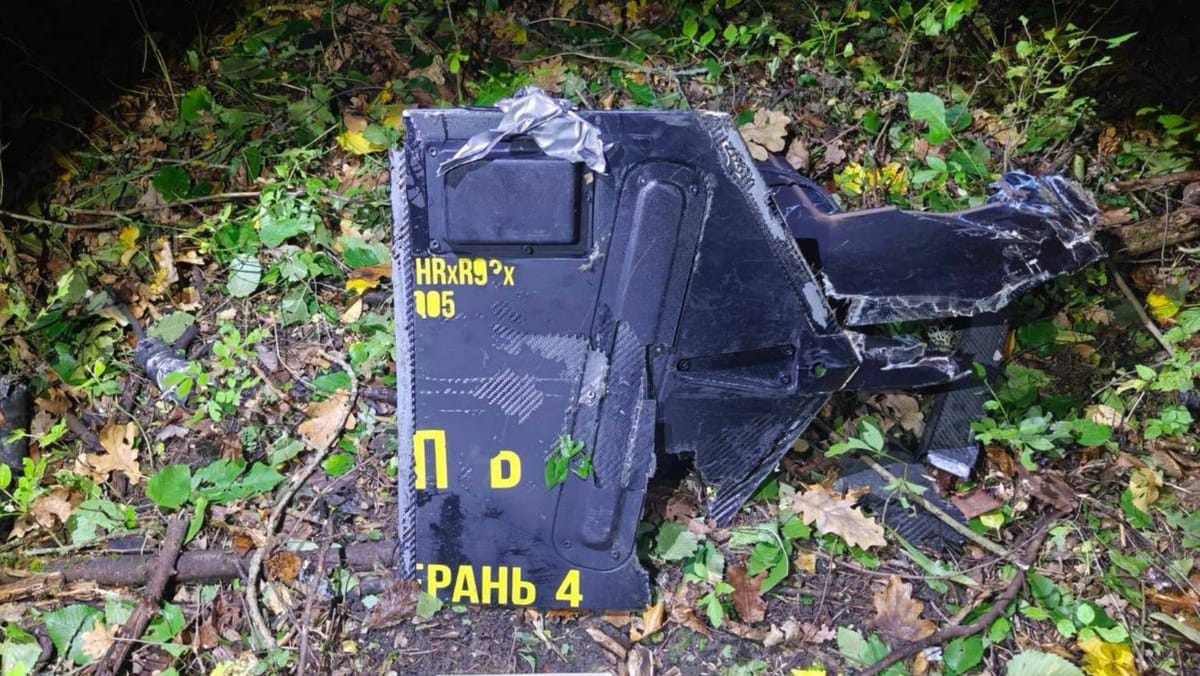 FOTO/ Resturile de dronă găsite în raionul Briceni ar aparține unei drone Gheran-4. A avut loc o explozie