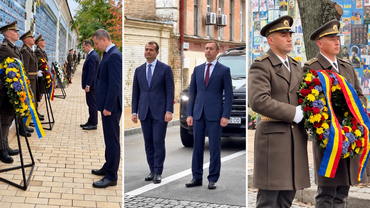 Vasile Tofan a depus flori la Zidul Memoriei din Kiev, în omagiul apărătorilor căzuți pentru Ucraina