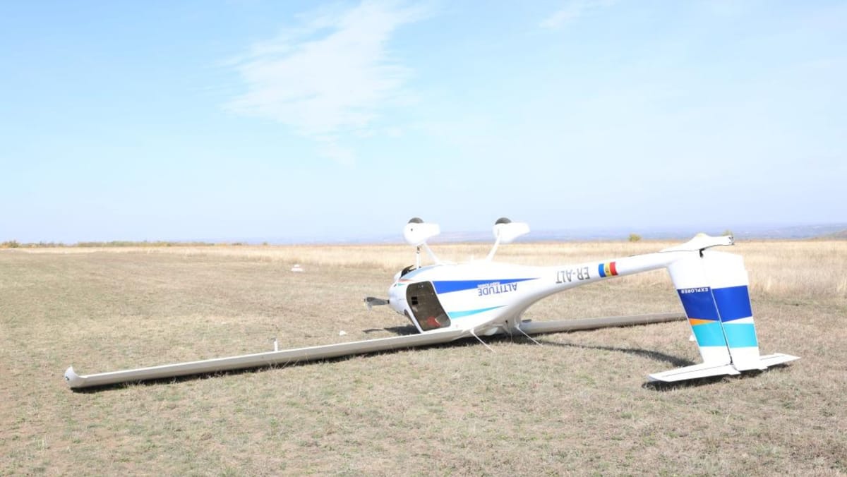 Un avion de mici dimensiuni s-a răsturnat în timp ce ateriza pe aerodromul din orașul Vadul lui Vodă