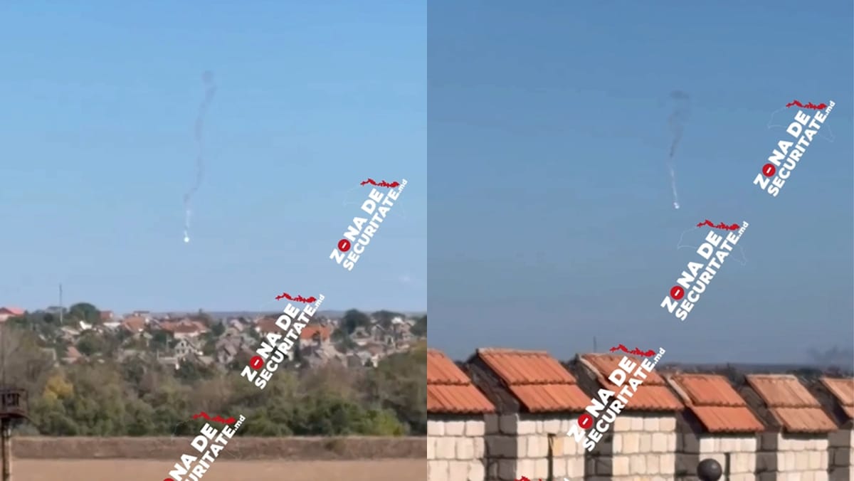 VIDEO/ Obiecte presupuse a fi pirotehnice, observate în apropierea Cetății Tighina. Ar fi avut loc exerciții militare