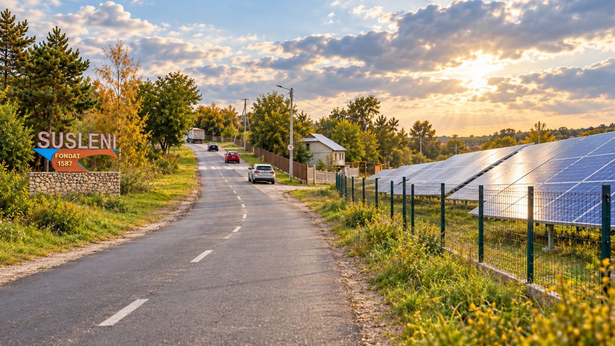 VIDEO/ Un sat din raionul Orhei își reduce cheltuielile la energie cu ajutorul panourilor solare. A fost reparat și un drum