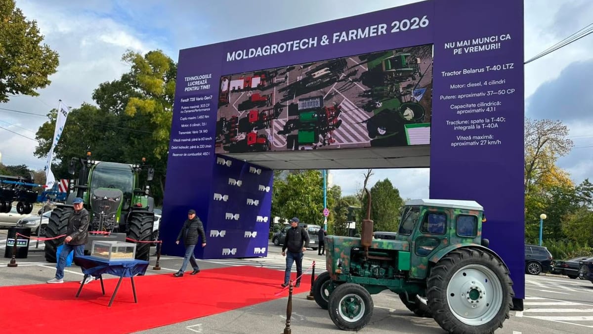 Tractoare, drone și o „Mare Brânză” pentru un record național. La Moldexpo s-au deschis „Moldagrotech” și „Farmer”