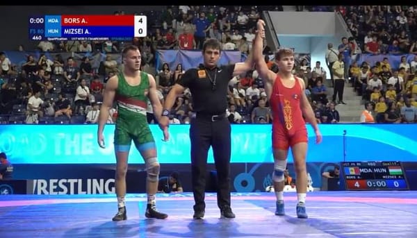 O nouă medalie pentru R. Moldova: Alexandru Borș a cucerit argintul la Campionatul Mondial de Lupte libere U-17