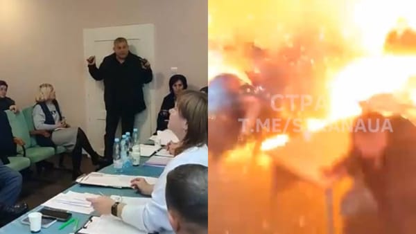 VIDEO/ Un deputat ucrainean a detonat trei grenade în timpul ședinței unui consiliu sătesc din Transcarpatia