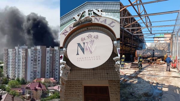 VIDEO/ Incendiu la o fostă vinărie din Chișinău. Flăcările au cuprins un butoi pentru păstrarea vinului