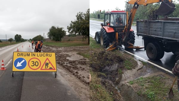 GALERIE FOTO/ Localități și drumuri din țară, afectate de inundații, acumulări de apă și noroi