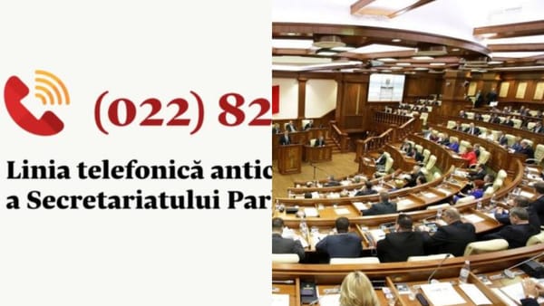 A fost instituită linia telefonică anticorupție, la Parlament
