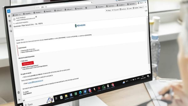 Poșta Moldovei avertizează asupra atacurilor de tip phishing: „Escrocii pot obține acces la conturile bancare”