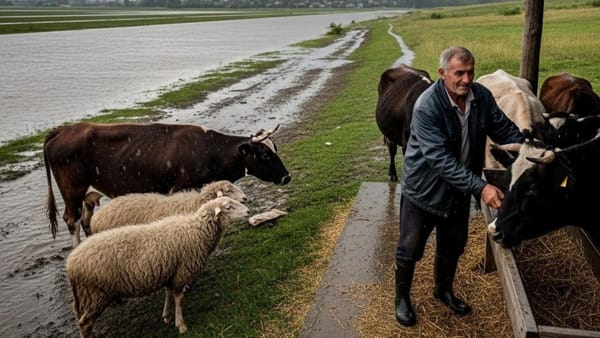 Risc de inundații în țară. ANSA îndeamnă moldovenii să-și protejeze animalele