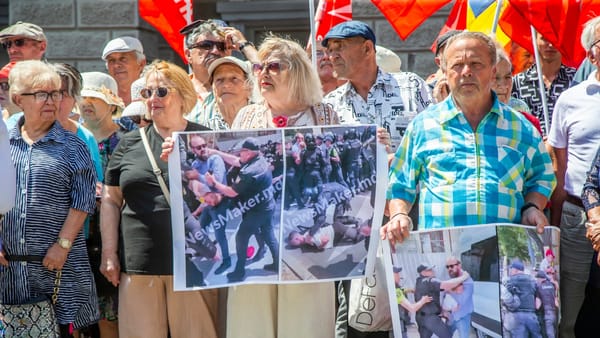 Protest la Ministerul de Interne: Partidul Socialiștilor cere investigarea acțiunilor Poliției la marșul Familiei