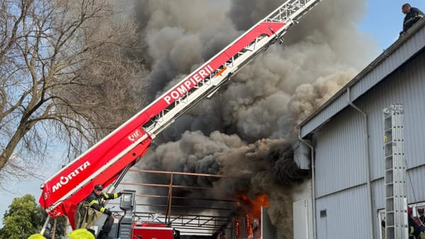 Incendiul de la depozitul de mobilă din capitală. Flăcări au distrus bunuri pe o suprafață de 1.500 metri pătrați