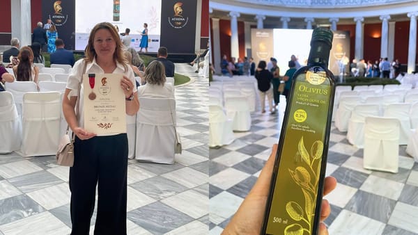 Uleiul produs de moldoveanca Diana Dabija, medaliat cu bronz la Athena International Olive Oil Competition