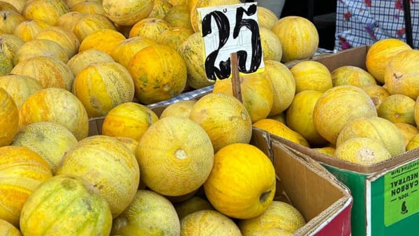 Pe tarabele piețelor din capitală au apărut pepenii verzi și cei galbeni. Cât costă fructele și legumele de sezon