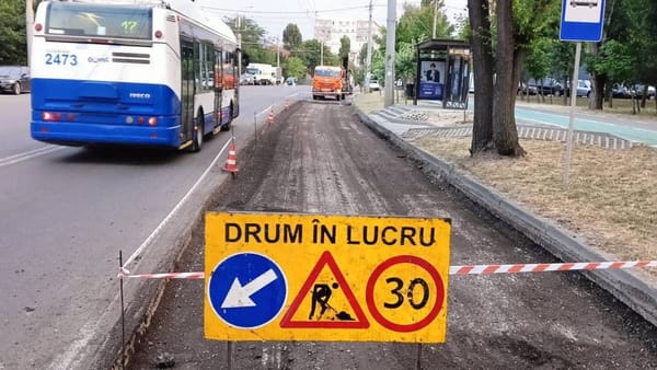 O stradă din sectorul Buiucani al capitalei a intrat în reparație