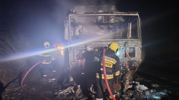 Un camion plin cu cereale, cuprins de flăcări la Taraclia: Șoferul nu a avut de suferit