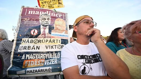 Zeci de mii de persoane au protestat la Budapesta împotriva campaniilor publicitare plătite de stat