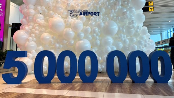 De la începutul anului, aeroportul din Chișinău a fost tranzitat de peste cinci milioane de pasageri