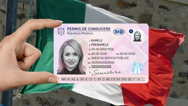 Începând cu ziua de astăzi, permisele moldovenești sunt recunoscute în Italia