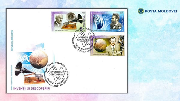 Poșta Moldovei a lansat o nouă serie de mărci poștale dedicate marilor invenții și descoperiri