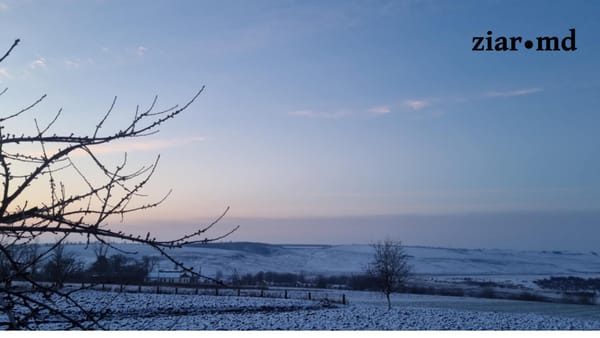 FOTO/ Crăciun pe stil nou - cu zăpadă și ger în nordul țării
