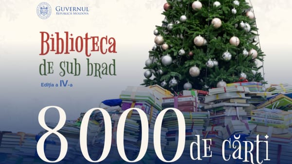 Campania „Biblioteca de sub brad” a adunat circa 8.000 de cărți pentru școli și centre sociale