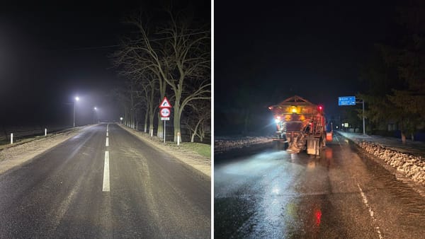 Pe traseele naționale se circulă în continuare în condiții dificile. Drumarii intervin non-stop pentru siguranța șoferilor