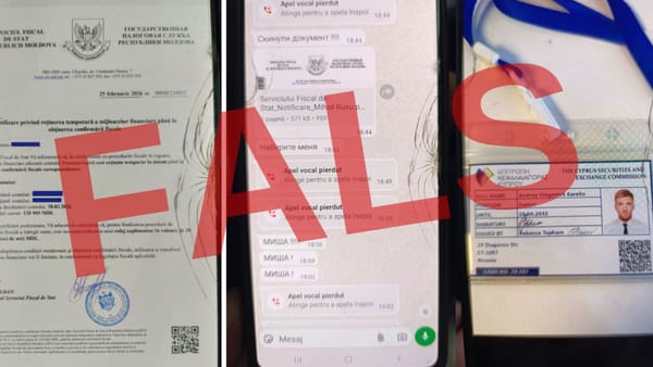 Atenție la mesajele false! Escrocii trimit notificări din numele Serviciului Fiscal de Stat despre „blocarea” banilor