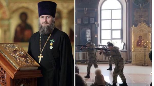 VIDEO/ Altare transformate în „vitrine” militare, în Rusia. Copiii învață lecții despre război în timpul slujbelor