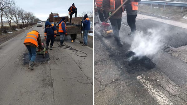 Drumarii continuă să intervină pe mai multe tronsoane din țară. Se repară gropile cu asfalt rece