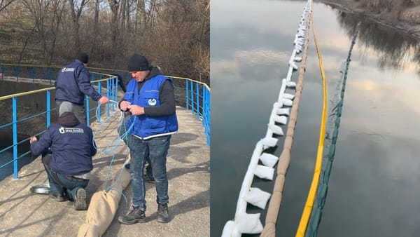 Încă două baraje anti-poluare în zona stației de captare a apei de la Vadul lui Vodă. Ar urma să fie instalate alte trei