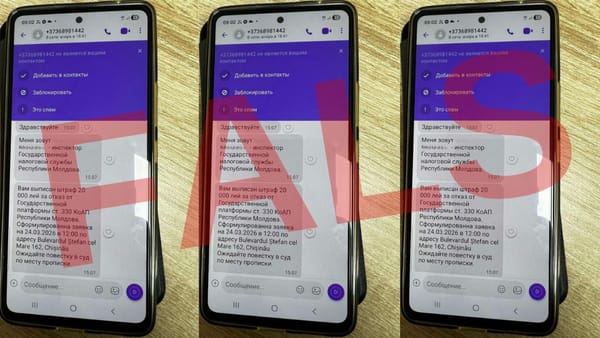 Atenție! Mesaje false cu chemări în judecată și amenzi de 20.000 de lei sunt expediate din numele SFS