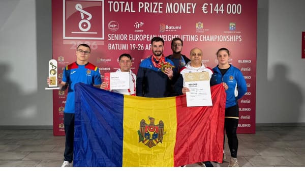 Conducerea țării îl felicită pe Marin Robu, noul campion european la haltere