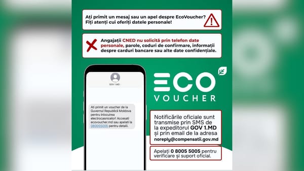 Atenție la mesajele false despre EcoVoucher. CNED avertizează cetățenii să nu ofere date personale